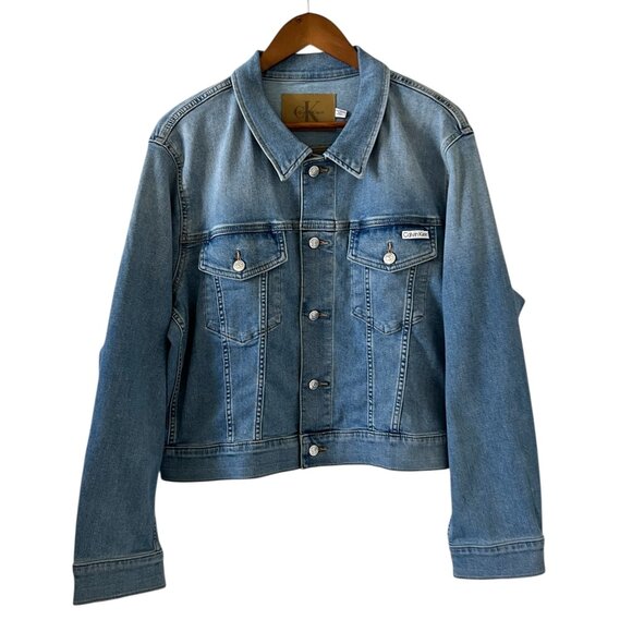 Calvin Klein NEW Classic Trucker Jacket Size 2X - Picture 1 of 13